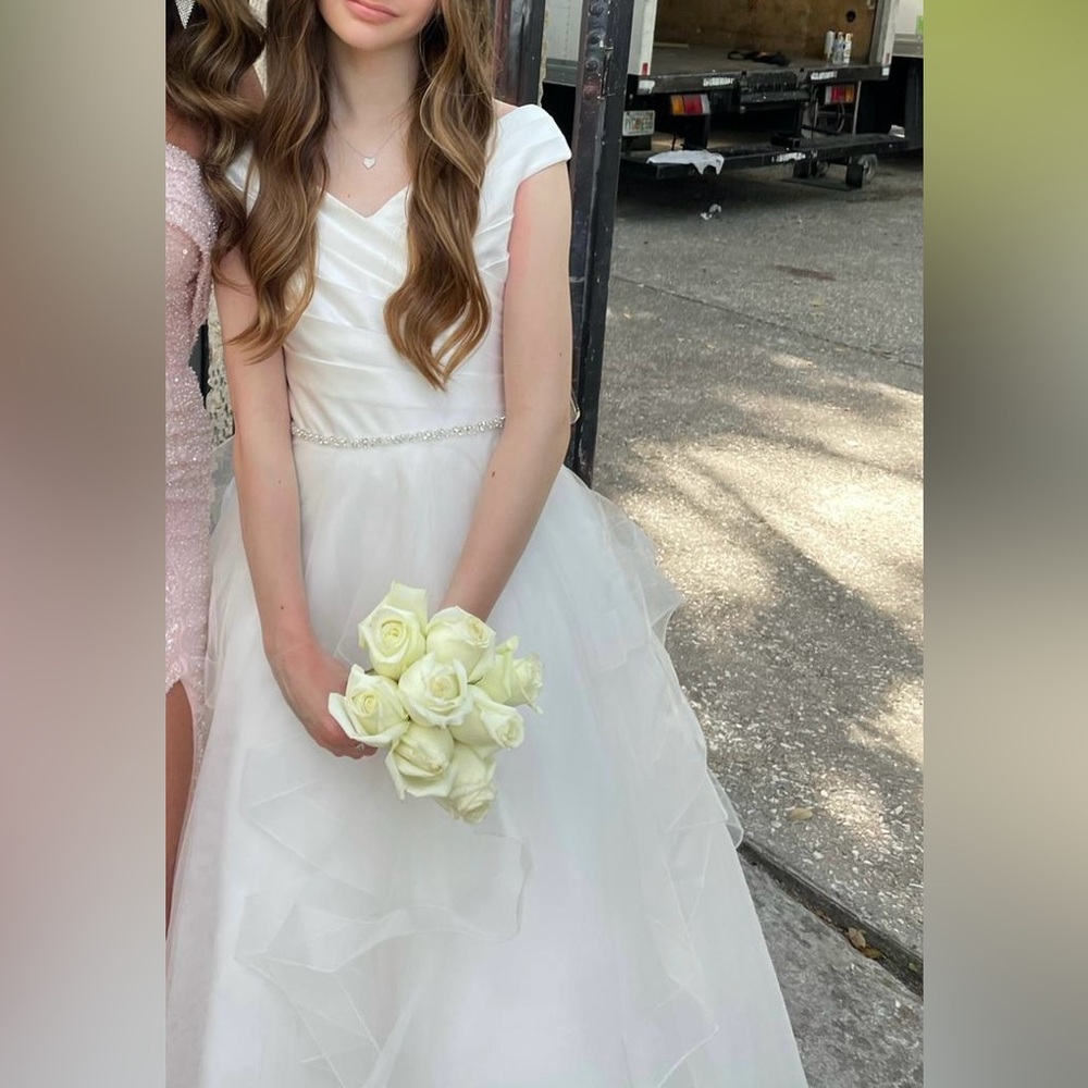 girl’s size 12 ivory gown